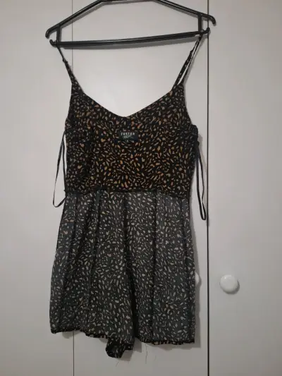Vestido corto estampado animal print - miniatura 3