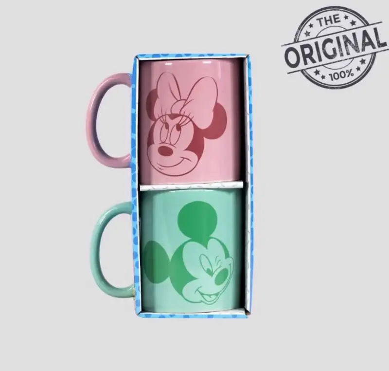 Set de Tazas Disney Mickey y Minnie - 1