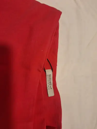 Falda pantalón roja Basement elegante - miniatura 4