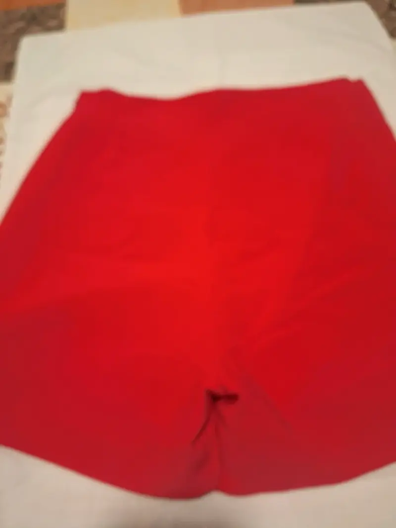 Falda pantalón roja Basement elegante - 5