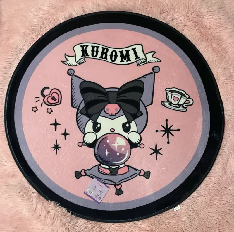 Alfombra redonda de felpa Kuromi - 1