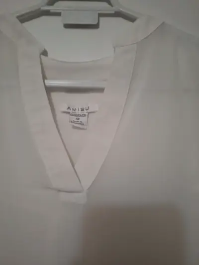 Blusa sin mangas blanca Amisu talla XS - miniatura 1