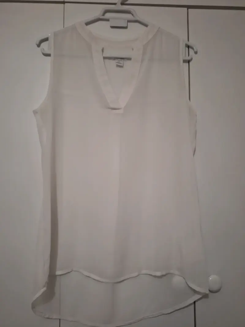 Blusa sin mangas blanca Amisu talla XS - 2