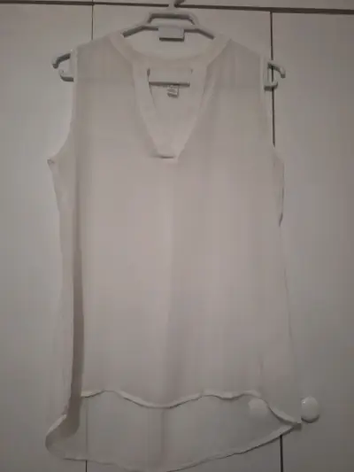 Blusa sin mangas blanca Amisu talla XS - miniatura 2
