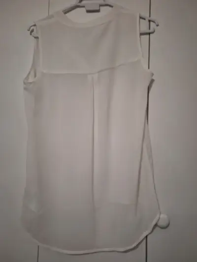 Blusa sin mangas blanca Amisu talla XS - miniatura 3
