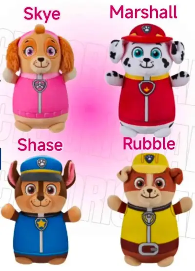 Peluches Paw Patrol HugMees Skye, Marshall y Rubble - miniatura 1