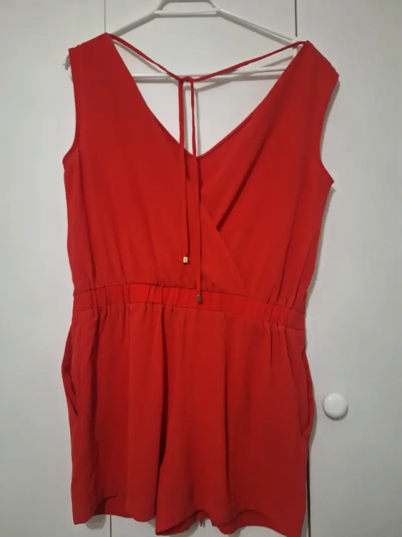 Enterito rojo Zara Basic para mujer - 2