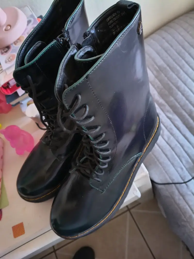 Botas acharoladas suela gruesa - 4