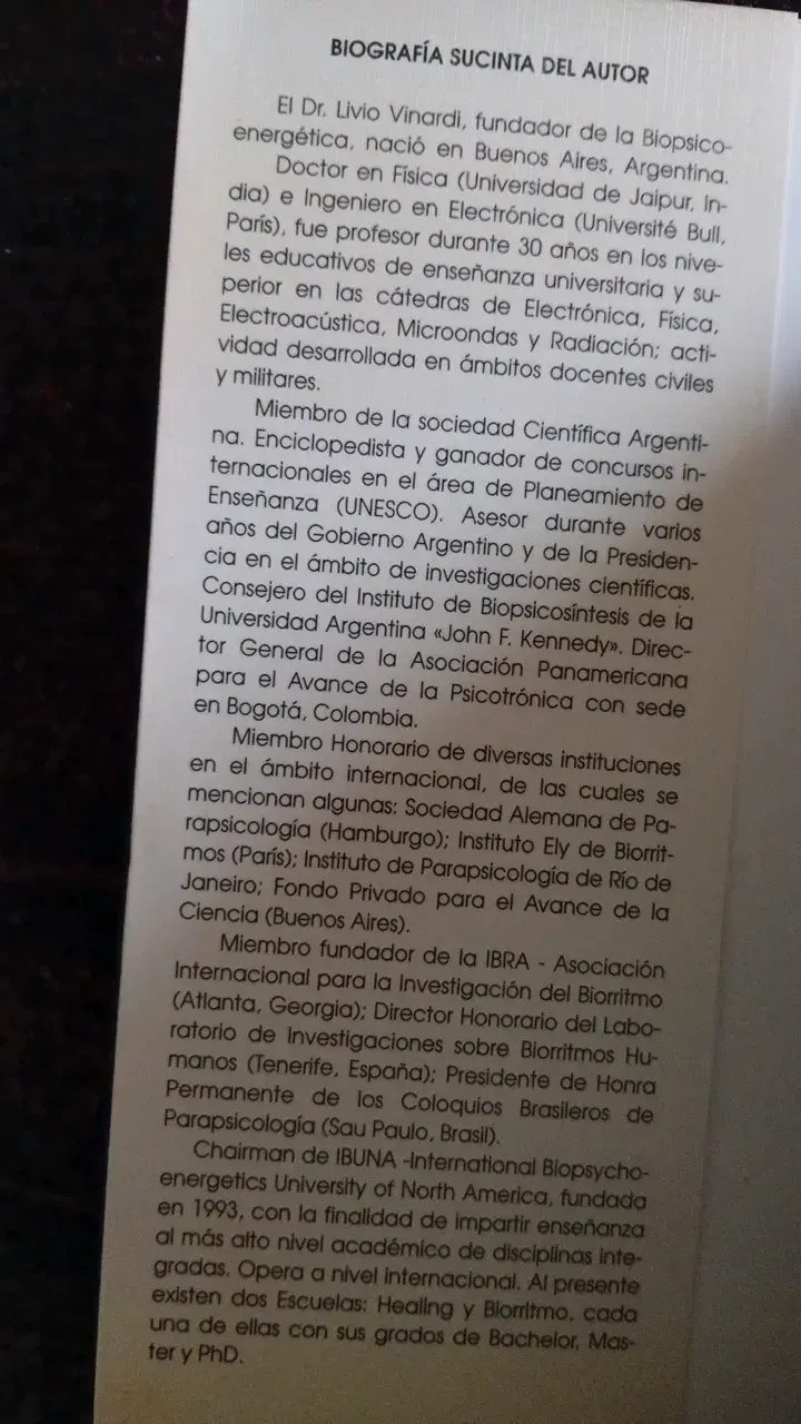 Libro Biopsico Energética Tomo I - 2
