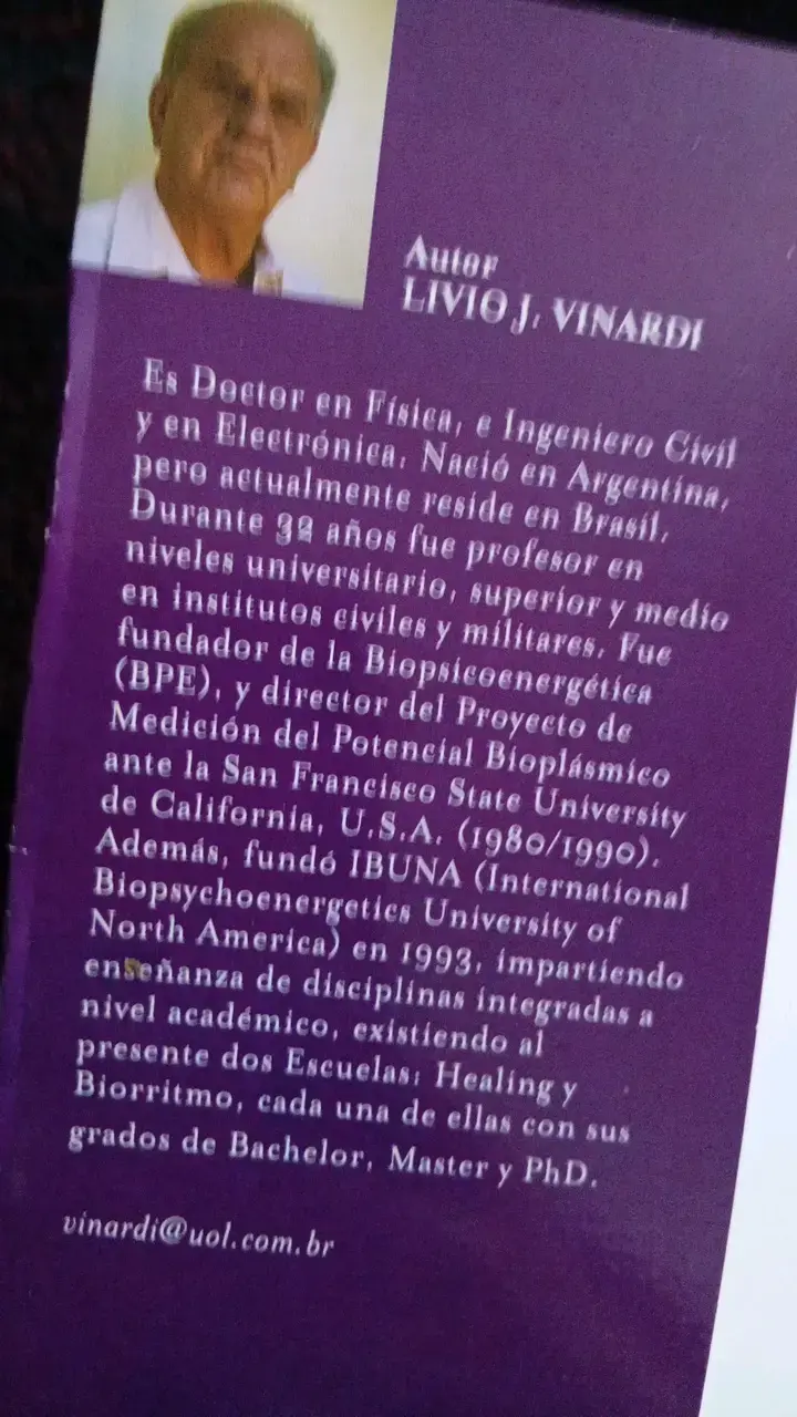 Libro Anatomía Energética de Livio J. Vinardi - 2