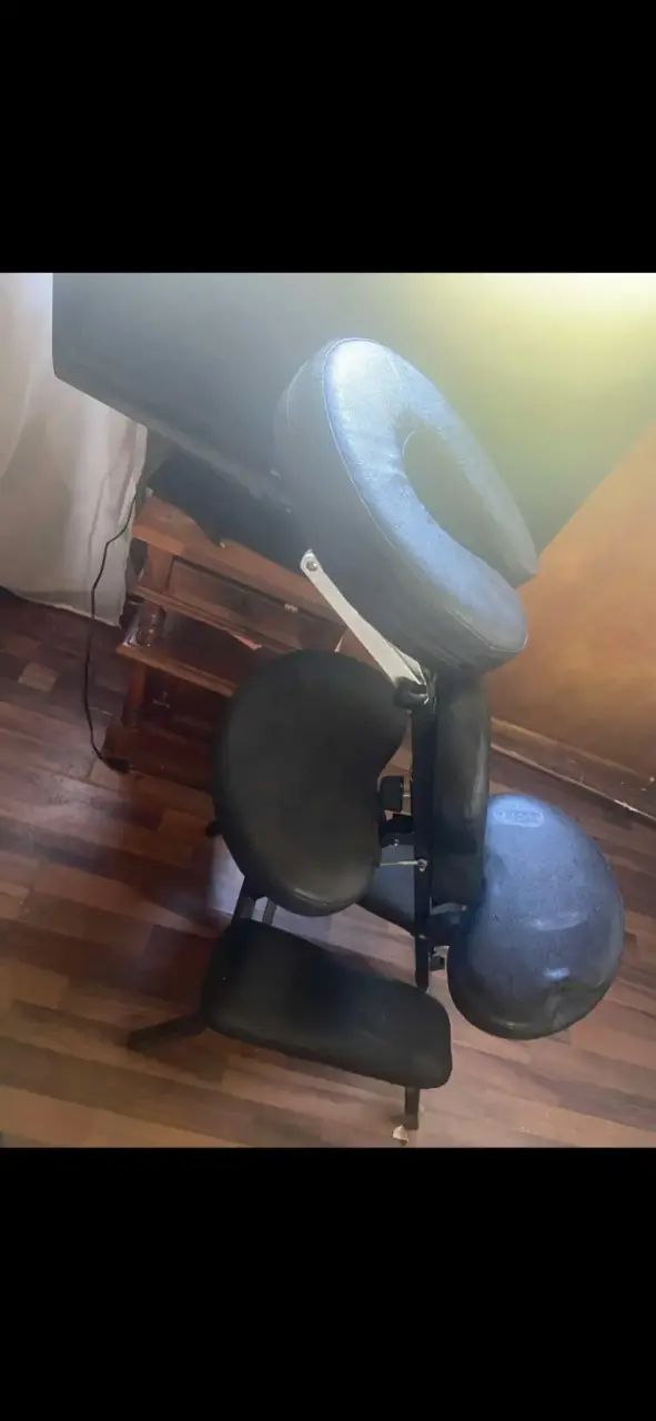 Silla de Masaje Portátil Negra Ajustable - 2