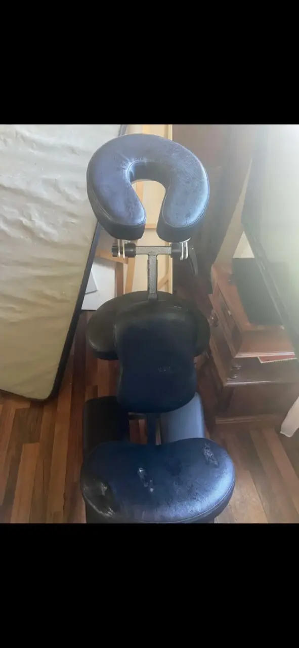 Silla de Masaje Portátil Negra Ajustable - 3
