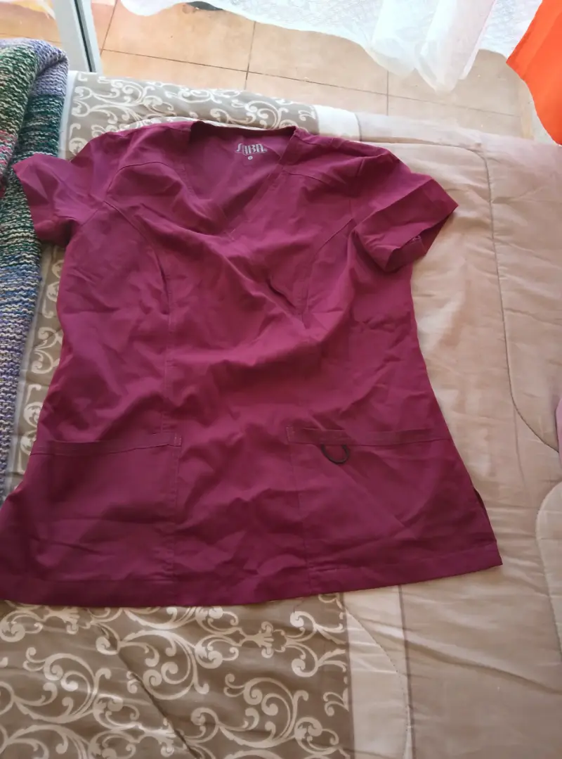 Conjunto de uniforme médico burdeos - 4