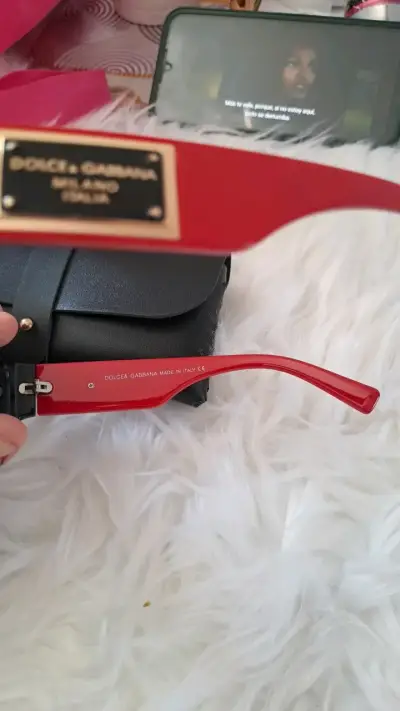 Gafas de Sol Dolce & Gabbana Rojas con negro - miniatura 3