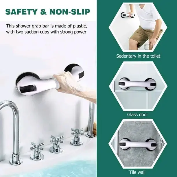 Barra de agarre para baño con ventosas - 4