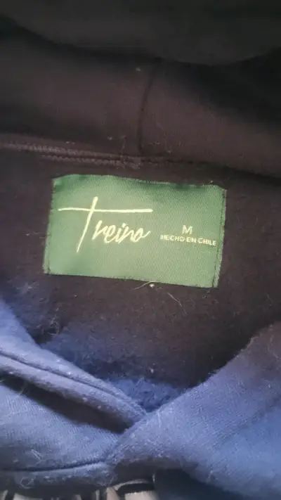 Polerón negro con capucha Treino diseño gráfico - miniatura 3