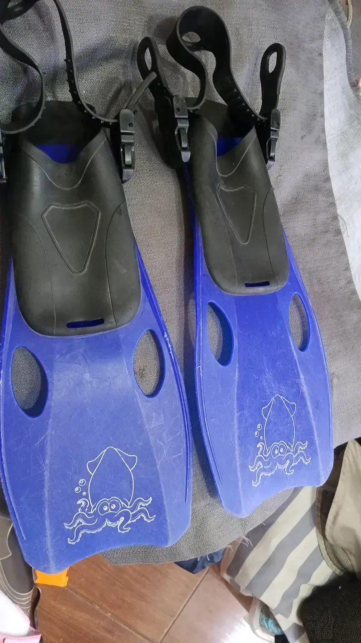 Aletas de buceo azules talla XL - 1