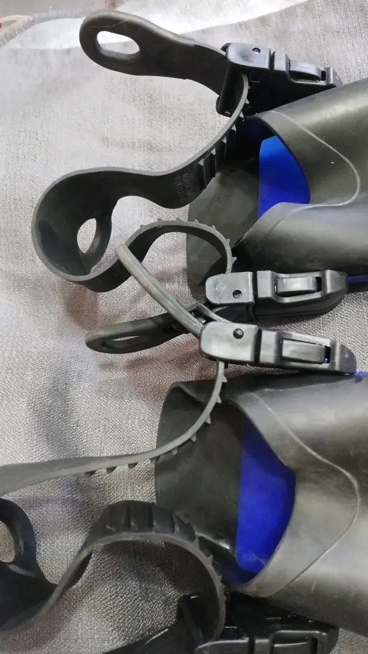Aletas de buceo azules talla XL - 3