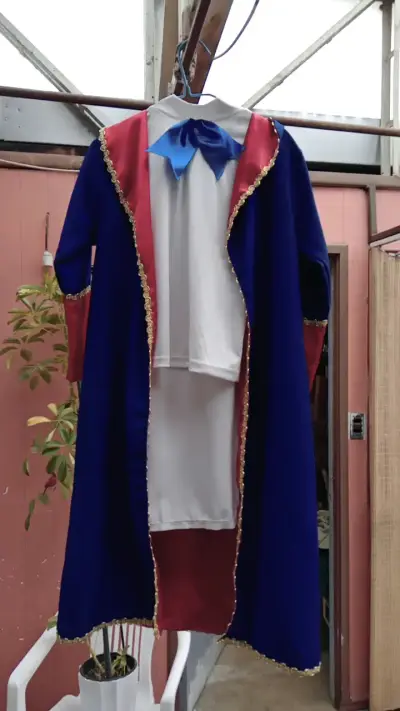 Disfraz de príncipe azul con capa talla 10 - miniatura 1