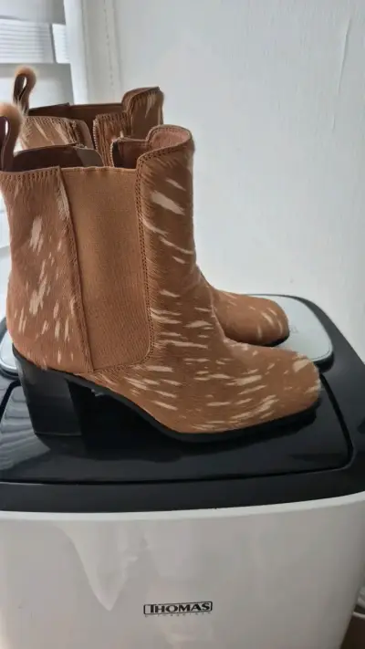 Botines de cuero animal print Jeffrey Campbell - miniatura 2