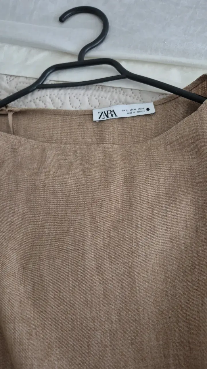 Conjunto de lino beige Zara para mujer - 2
