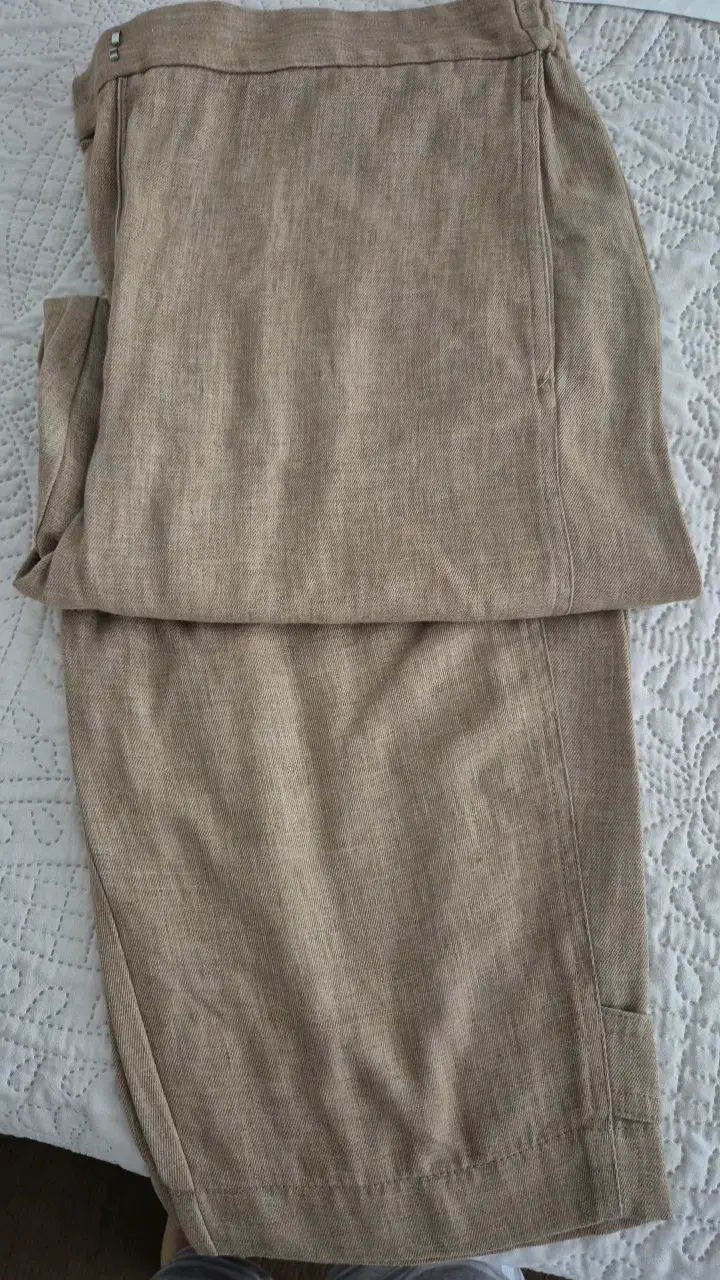 Conjunto de lino beige Zara para mujer - 3