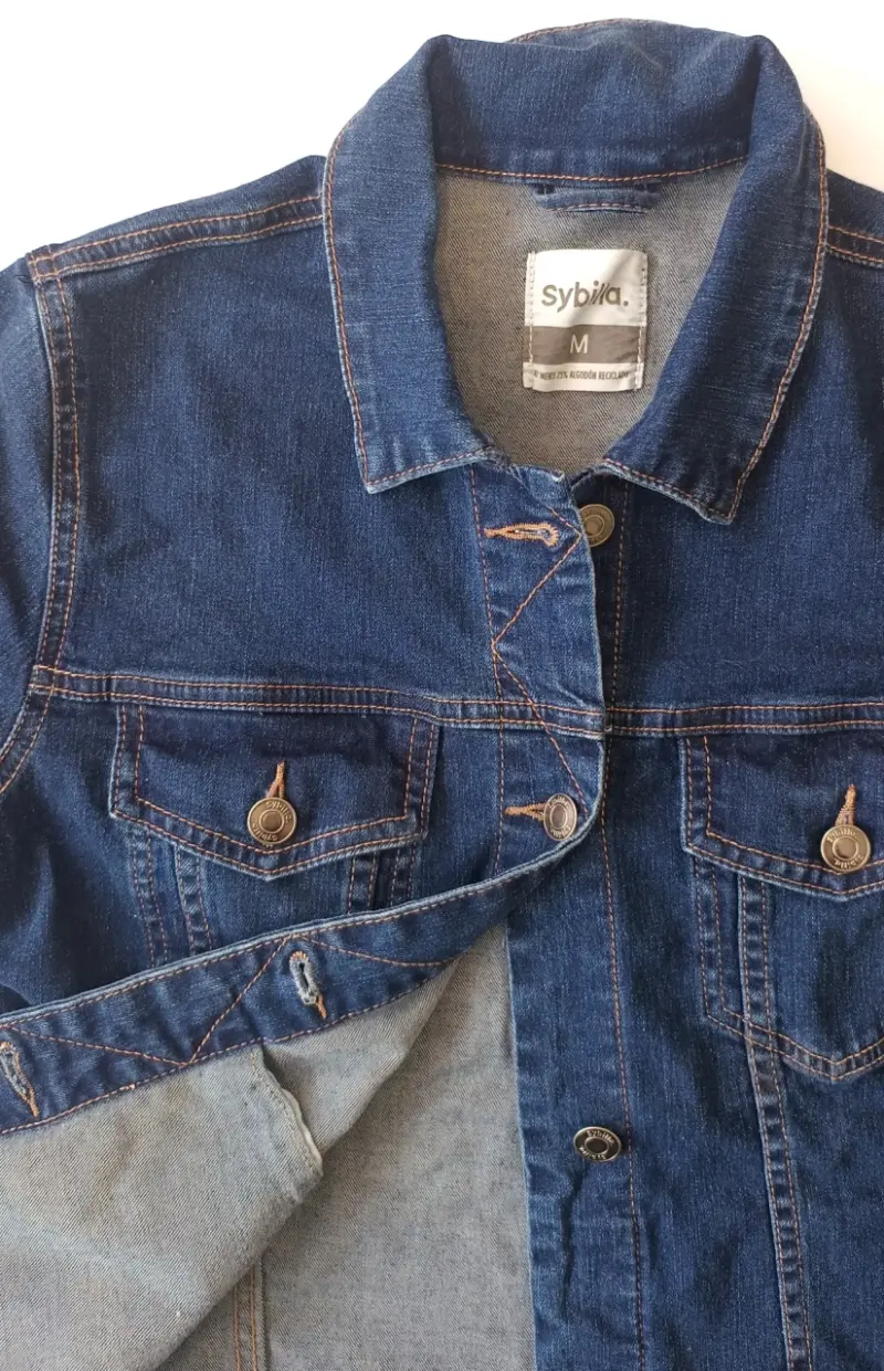 Chaqueta de mezclilla azul Sybilla talla M - 1