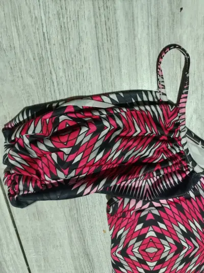 Vestido estampado geométrico Trafaluc talla M - miniatura 2