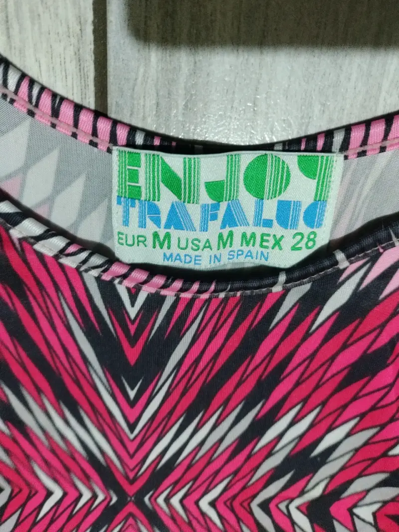 Vestido estampado geométrico Trafaluc talla M - 3