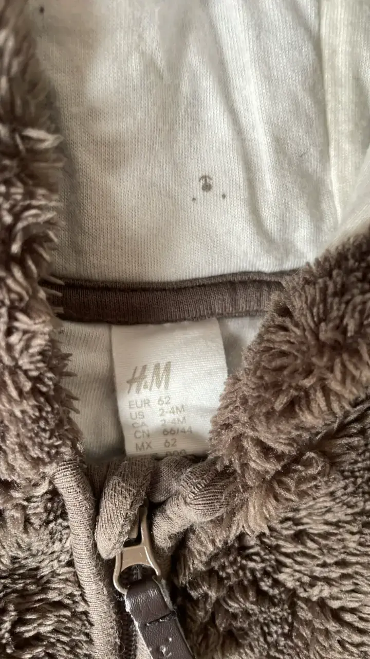 Enterito de peluche para bebé H&M marrón - 2