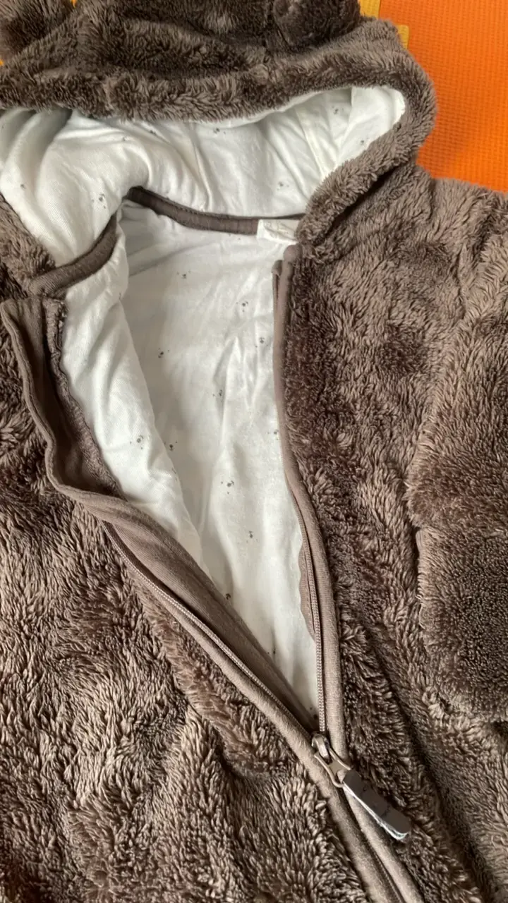 Enterito de peluche para bebé H&M marrón - 4