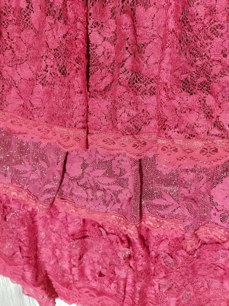 Falda de encaje roja Umbrale talla S - 3
