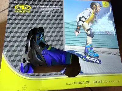 Patines en línea ajustables Athletic Works talla S - miniatura 1
