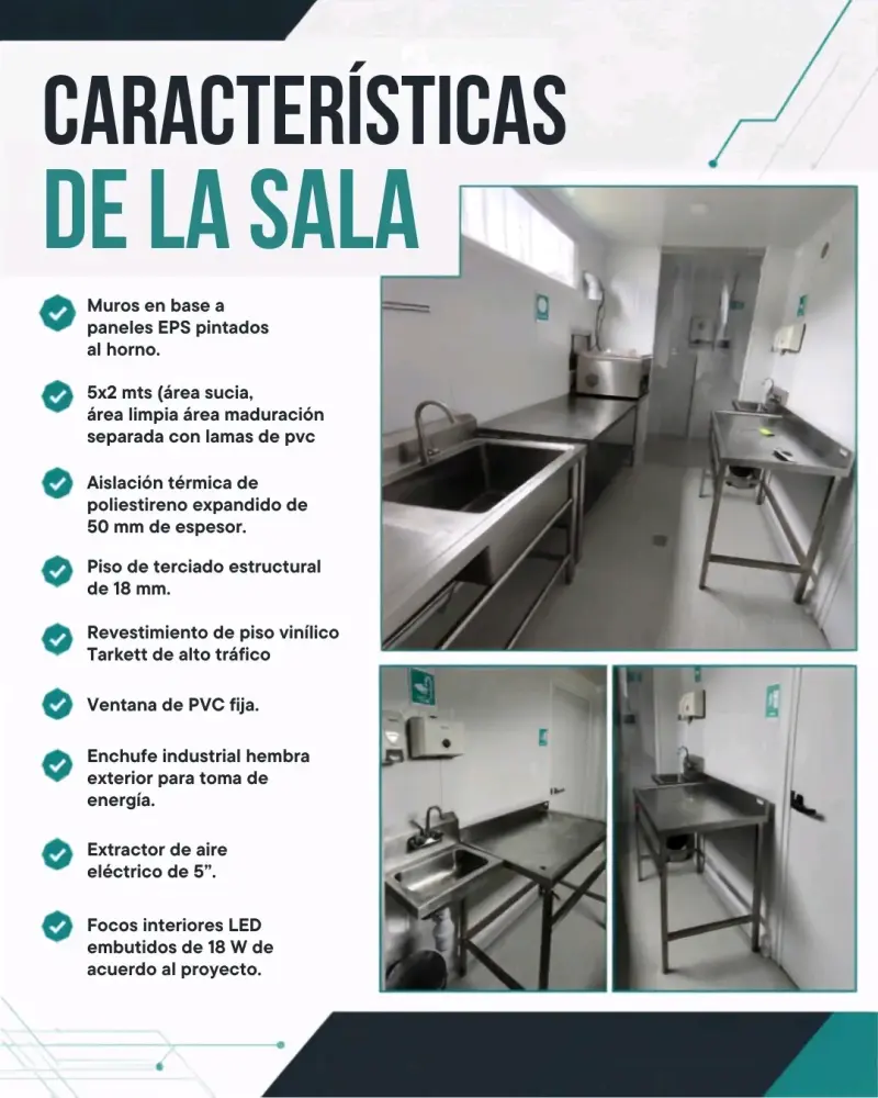 Sala de Procesos Equipada 5x2 mts - 2