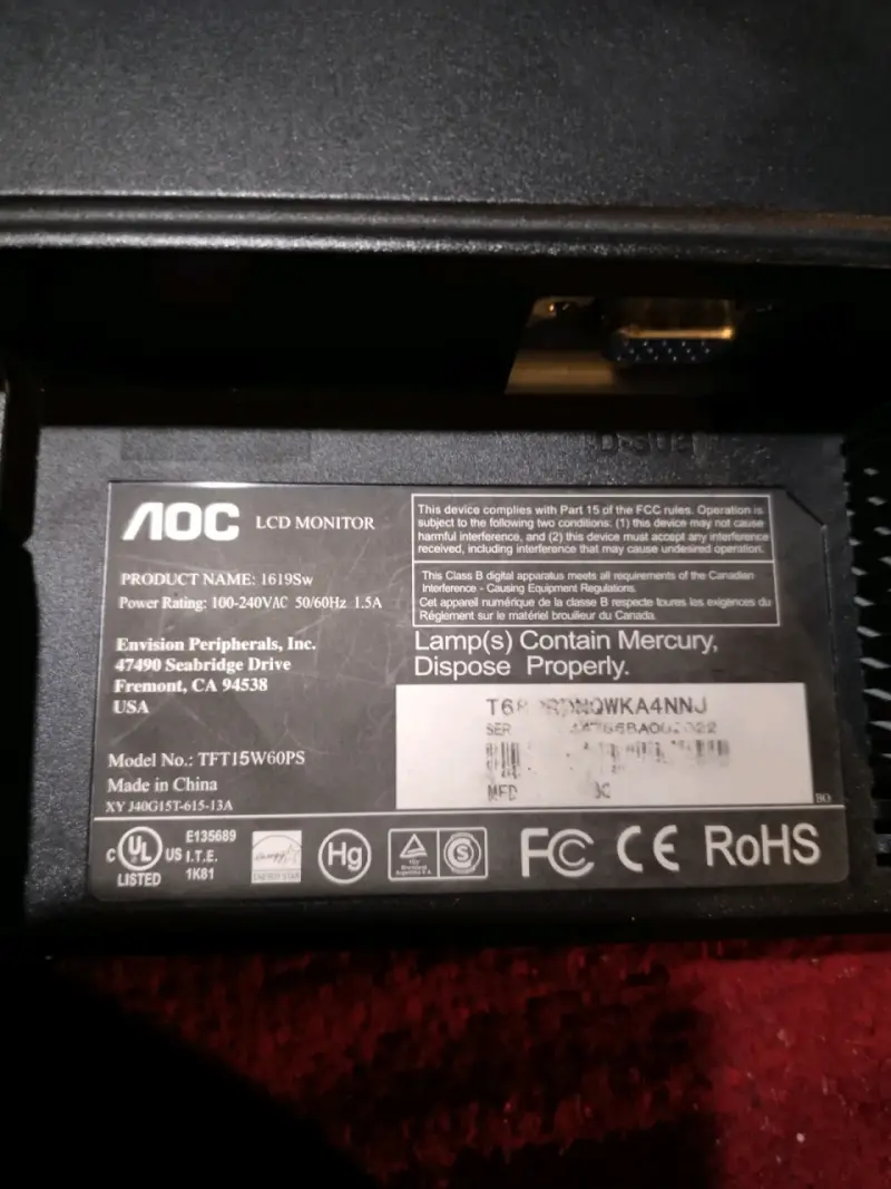 Monitor AOC 16 pulgadas - 2