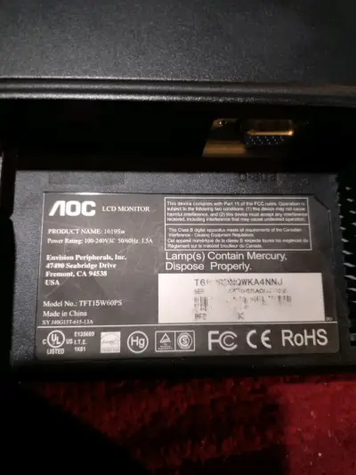 Monitor AOC 16 pulgadas - miniatura 2