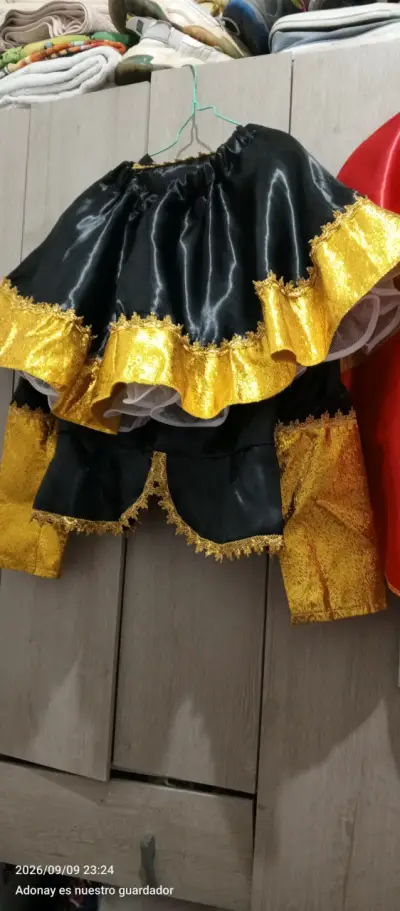 Traje tamarigal para Niñas con Sol Dorado - miniatura 1