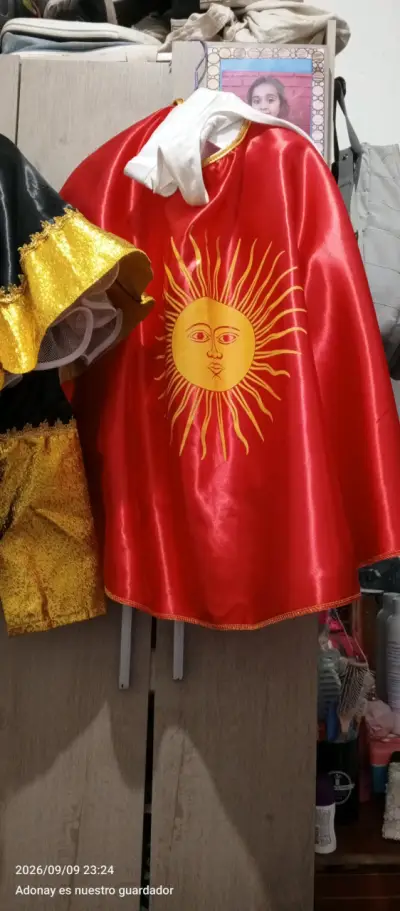 Traje tamarigal para Niñas con Sol Dorado - miniatura 2