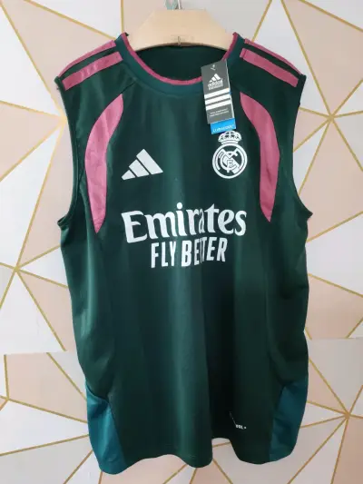 Camiseta sin mangas Real Madrid Adidas verde - miniatura 1