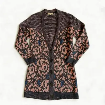 Cárdigan Robert Lewis Lurex Talla S con Botones - miniatura 1