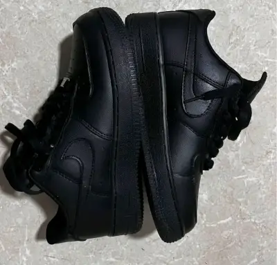 Zapatillas deportivas negras de cuero para hombre - miniatura 4
