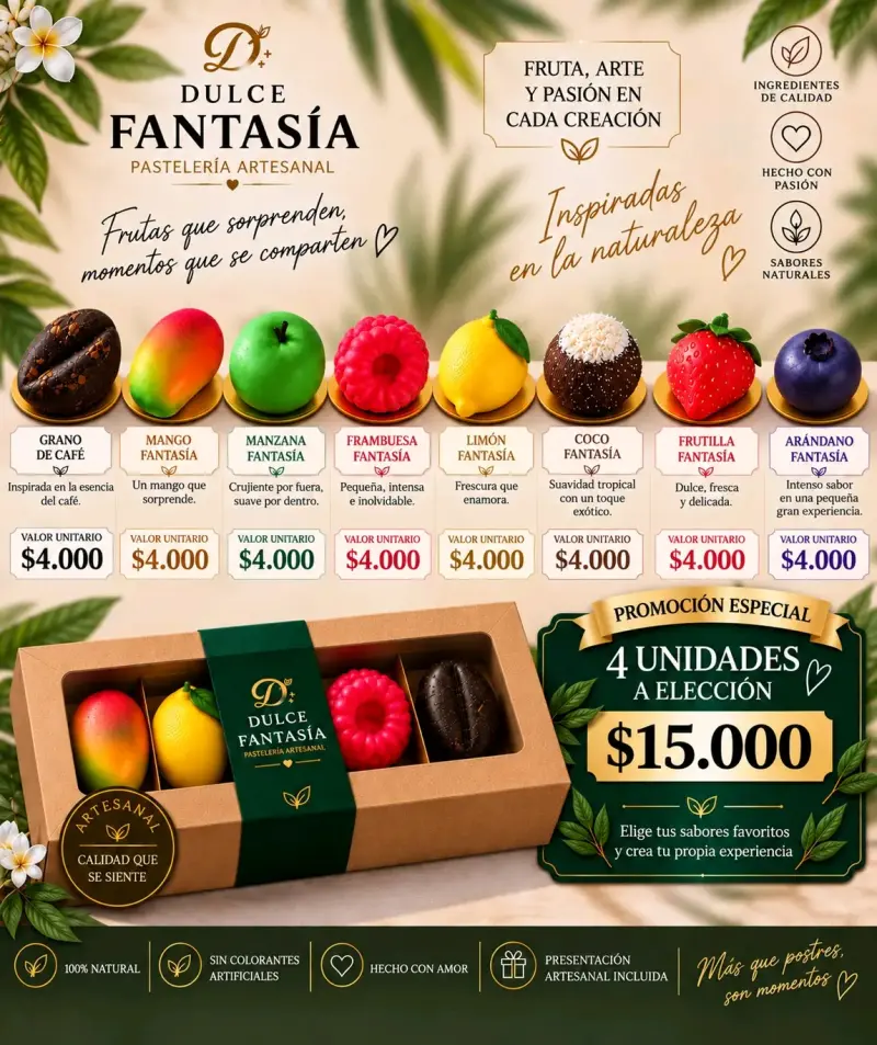 Postres Artesanales Dulce Fantasía Surtidos - 2