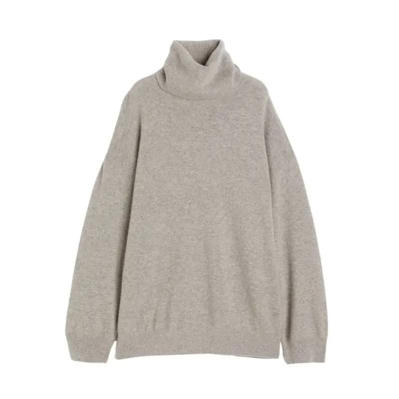 Sweater Damod Cuello Alto Beige Talla L/XL Tejido - 1