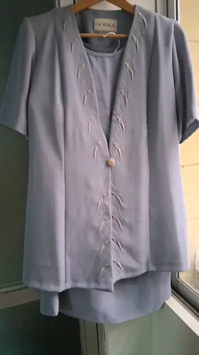 Conjunto de dos piezas La Scala gris elegante - miniatura 1