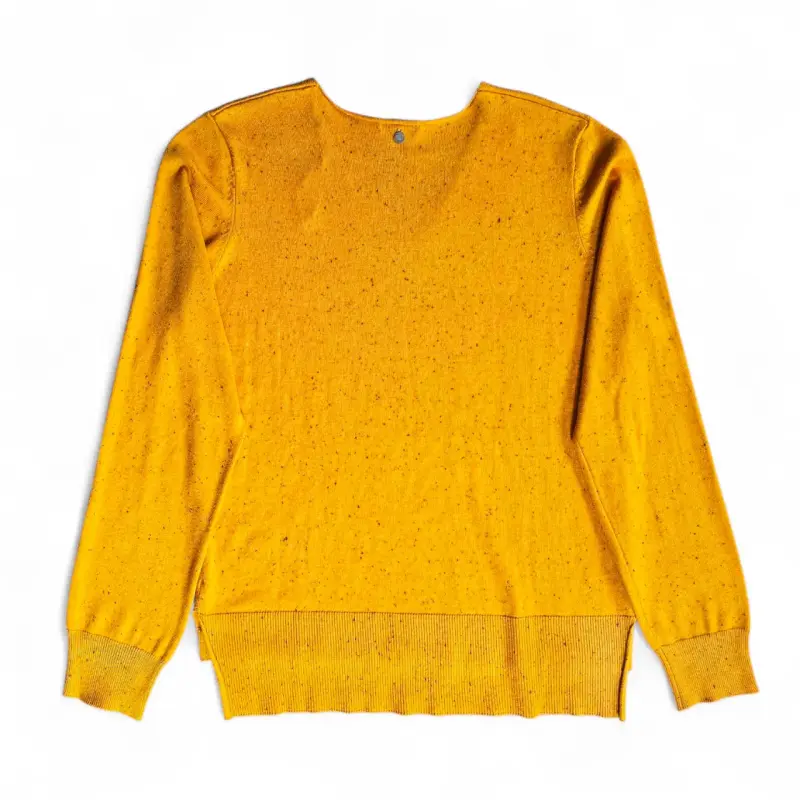 Sweater Greenfield Amarillo Mostaza Talla M Cuello - 2