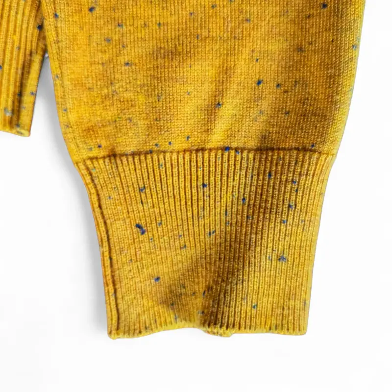 Sweater Greenfield Amarillo Mostaza Talla M Cuello - 4
