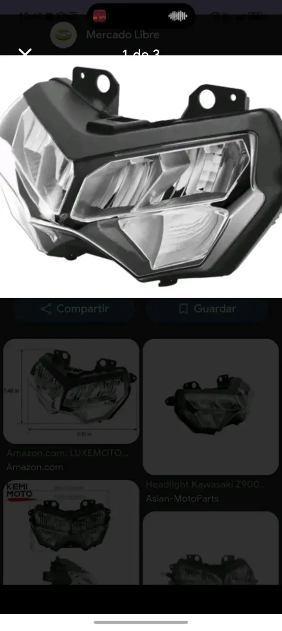 Foco delantero para motocicleta Kawasaki Z900 - 3