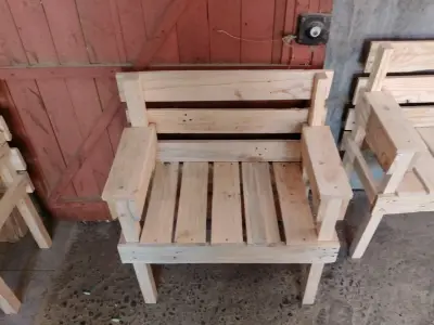 Bancos de madera de palet individuales - miniatura 4