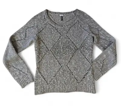 Sweater Americanino Gris Talla XS Tejido con Rombo - miniatura 1