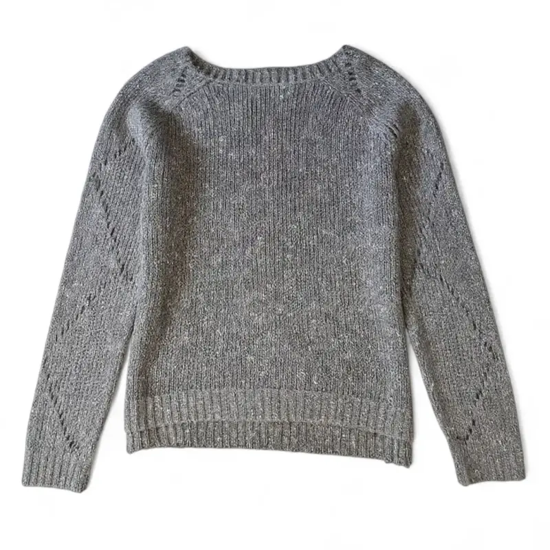 Sweater Americanino Gris Talla XS Tejido con Rombo - 2